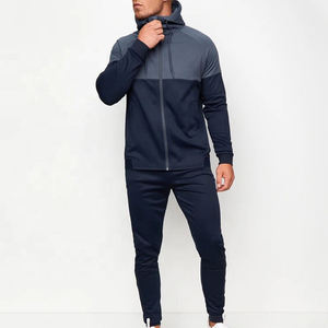 Men's Lightweight Polyester Hooded Tracksuit Set Solid Full <b>Zip</b> Sweatshirt <b>Jogger</b> Pants Quick Dry Sporty Autumn Wear - Product Image 5