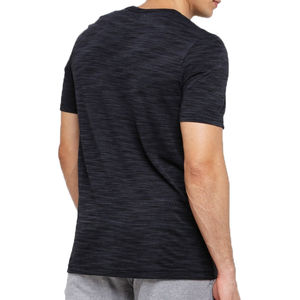 เสื้อยืดผู้ชายคุณภาพพรีเมียม ผ้าคอตตอน 100% ทรงโอเวอร์ไซส์ สีดำ ล้างสีแบบแอซิดวอช พร้อมลายโลโก้แบบเปล่าสำหรับออกแบบเอง - Product Image 3