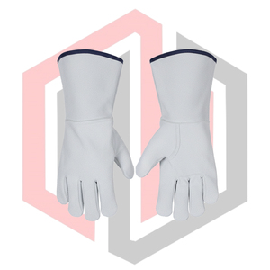 ถุงมือเชื่อมหนังแท้กันไฟ ทนต่อการบาดและการลื่นไถล ขนาด 14 นิ้ว ปราศจากซิลิโคน สำหรับงานเชื่อม MIG/TIG/Stick - Product Image 5