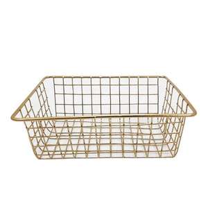 Cesta de Alambre para Frutas de Alta Demanda, Nuevo Diseño, Cesta de Metal de la Mejor Calidad, Color Dorado, Multiusos, Estilo Moderno, Cesta de Almacenamiento - Product Image 1