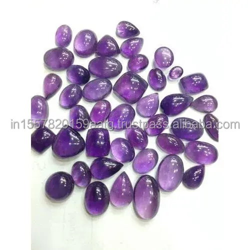 Purple Cushion drops Amethyst Beads Loose Gemstone Panna Stones Timepiece For Making Jewelry Ring Necklace Braslate