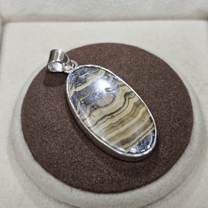 925 argent taille émeraude bijoux fins pendentifs breloques dernière à la mode à la main Schalenblende pierre précieuse excellente qualité Rhodium cadeau - Product Image 2