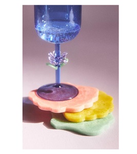 Square Shape <b>Resin</b> Coaster Yellow Color Mat and Pads Hotel Home Restaurant <b>Table</b> <b>Top</b> Coaster Wholesale Supplier - Product Image 6