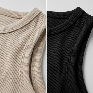 Women Solid Color Ribbed <b>Tank</b> <b>Top</b> <b>Square</b> Collar Slim Fit Casual Short Length Breathable Knitted Spandex Polyester Sweet Style - Product Image 4