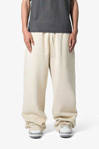 Heavyweight Oversized Custom Acid Wash Sweatpants <b>Baggy</b> 380 Gsm Plain Customized Wide Leg <b>Men</b> Sweatpants <b>Trousers</b> - Product Image 5