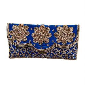 Indian Traditional Luxury Handbag Multicolor <b>Crystal</b> Glass <b>Beaded</b> Durable Artisan Craft Premium Baguette Fashion Accessories - Product Image 2