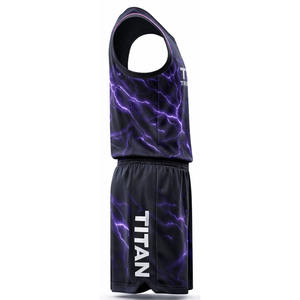 Uniforme de Baloncesto Personalizado al por Mayor, Transpirable, de Malla, de Secado Rápido, Jersey y Pantalones Cortos que Absorben la Humedad, Kit Deportivo Sublimado para Equipos - Product Image 3