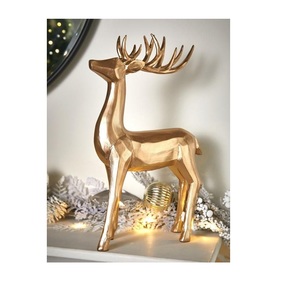 Centre de table en aluminium de qualité supérieure en forme de renne, décoration de table de Noël pour une ambiance festive. - Product Image 4