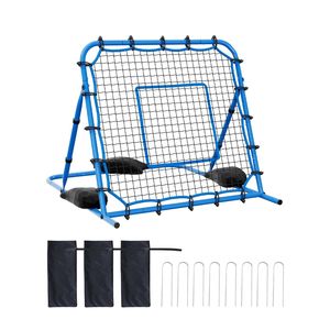 Quick Switch Angle Soccer Goal Rebounder Control Heavy Duty <b>Iron</b> Frame PE Net Training Equipment for Passing Practice - Product Image 1