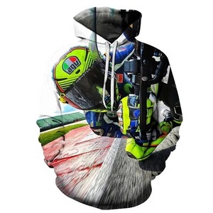 Nouveau pull d'hiver tendance pour homme, style course moto, imprimé numérique 3D, à capuche, 100 % coton molletonné, camouflage, haute qualité - Product Image 1