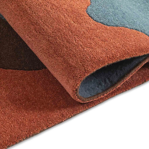 Varn Moderner Abstrakter Bodenteppich Asymmetrisches Organisches Muster Teppich Inspiriert von Land, Wasser und Blätterwuchs - Product Image 3