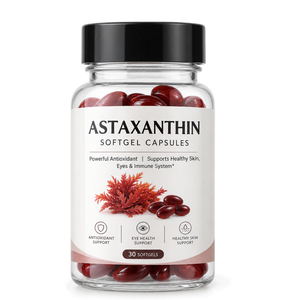 Capsules de Gélules Molles d'Astaxanthine à Marque Blanche 12mg – Astaxanthine Naturelle pour la Santé des Yeux, des Articulations et de la Peau - Product Image 1