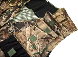 Chaleco de caza para terrenos elevados, color naranja brillante, chaleco de caza para aves en el bosque, de lona, transpirable, con múltiples bolsillos, de alta calidad. - Product Image 3