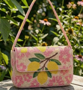 Nouveau design – Sac à bandoulière vintage bohème brodé de perles et de fleurs, pochette de soirée, cadeau, sac artisanal, mode féminine - Product Image 6