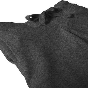 Pantalones Cortos Bermuda de Algodón Gris Oscuro para Hombre, Cintura con Cordón, Tejido Casual, Color Sólido, Corte Medio, Transpirables - Product Image 2
