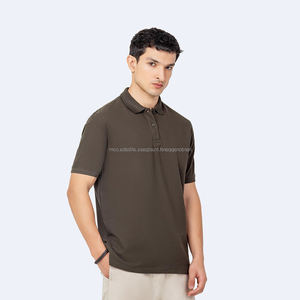 Nardon Apparel Polo de punto para hombre Camisa de punto ahuecada Polo de manga corta de punto con textura - Product Image 4