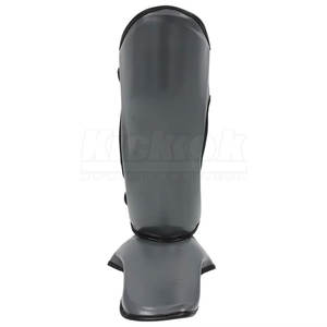 Protège-tibias en cuir réglables à prix d'usine, légers, confortables, protection professionnelle des pieds, pliables, antidérapants pour la boxe - Product Image 2