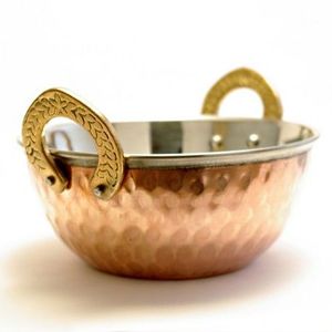 Decorative and Functional Brass Kadai with Iron Handles Handmade Brass Cooking Vessel for Indian Kitchen and Hospitality - Product Image 5