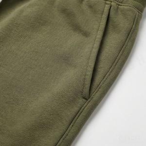 Shorts d'été légers en molleton 100 % coton pur pour hommes, OEM ODM, prix abordable, respirants, avec longs cordonnets de serrage - Product Image 5