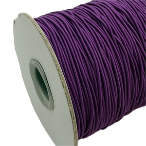 Cordon élastique tressé No.9 1,2 mm violet foncé 288 yards, 100 % nylon haute ténacité, corde élastique écologique pour textiles de maison et chaussures - Product Image 4