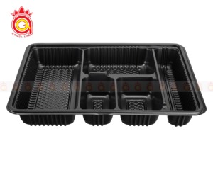 Plateau en plastique jetable HIPS du fabricant du Viet Nam 1 2 3 boîtes à lunch à compartiments pour la préparation des repas boîtes de rangement pour le stockage des aliments bacs - Product Image 6