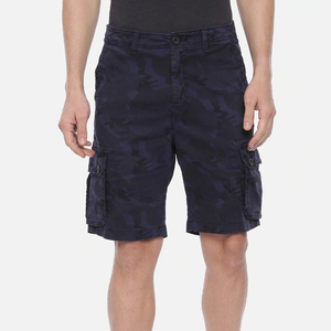 Shorts de jogging d'été pour hommes en molleton 100 % coton noir uni, personnalisables OEM, style cargo, imprimés ou vierges - Product Image 5