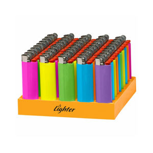 Briquet jetable en plastique J6 – Design classique de poche, au butane, pour fêtes et barbecues, lot économique Texas - Product Image 1