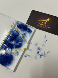 ขนตาปลอมสำเร็จรูปสีสันสดใส แบบเกาหลี ทำจาก PBT  งานแฮนด์เมด  ขนยาวเป็นธรรมชาติ  เพิ่มวอลลุ่ม  สำหรับต่อขนตาแบบสร้างสรรค์  ใช้ในร้านเสริมสวย - Product Image 4