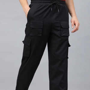 Pantalones de hombre de corte recto a la moda, pantalones casuales cómodos para hombre, pantalones de poliéster para gimnasio, para uso deportivo y casual. - Product Image 5