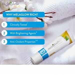 Crema Melaglow Rich para Despigmentación y Restauración del Brillo |   Producto para el Cuidado Facial que Ilumina y Aclara la Piel |   0.71oz (20 g) - Product Image 2