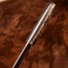 Cuchillo de Caza Personalizable DIY OEM de Acero de Damasco con Mango de Cuerno de Carnero - Cuchillo Premium para Supervivencia y Camping al Aire Libre, 7 Pulgadas de Longitud Total - Product Image 5