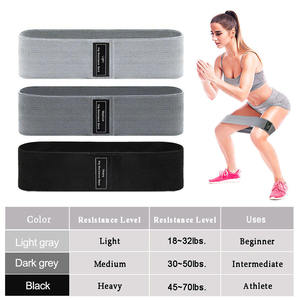 Custom Logo 3 Level Anti Slip Fitness Gym <b>Workout</b> Pilates Polyester Fabric Loop Hip Booty Resistance <b>Band</b> - Product Image 1