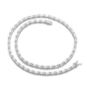 Ramdut Impex VK-40 Lujoso Collar Unisex de Plata 925 con Moissanita, Cadena de Tenis con Diseño de Estrella, Corte Brillante y Engaste de Garras - Product Image 5