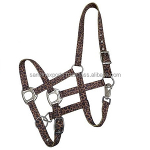Halter en Nylon à Imprimé Guépard Réglable de la Meilleure Qualité avec Quincaillerie Nickel Robuste Fournisseur Supérieur Fabricant Saman Exportations - Product Image 1