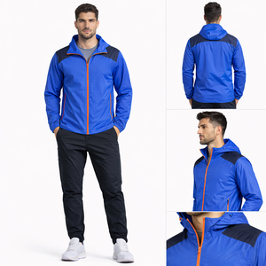 Chaqueta Cortavientos Azul Personalizada para Hombre – Ligera, Impermeable, Estilo Urbano, Proveedor Mayorista en EE. UU. - Product Image 4