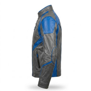 Chaqueta de cuero refinada para hombre, diseñada para la moda urbana, con ajuste cómodo, bolsillos funcionales y apariencia premium. - Product Image 3