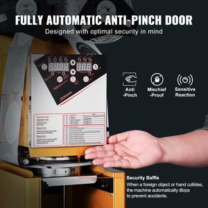 Sigillatrice Elettrica Automatica per Tazze da 190 mm di Altezza, 90/95 mm, per 500-650 Tazze/Ora - Product Image 6