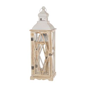Farol de Madera Decorativo para Interiores Rústicos del Hogar, Decoración de Bodas, Exhibiciones de Temporada, Adorno para Entrada y Sala de Estar - Product Image 4