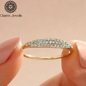 Bague de fiançailles Charm_Jewells en moissanite taille coussin, plaqué or 18 carats, sertie à griffes, luxe classique pour femme, certifiée IGI, 3 grammes - Product Image 1