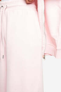 กางเกงวอร์มขายาวทรงตรงผ้าฝ้ายฟลีซเนื้อหนาสั่งตัดพิเศษ เอวกลาง สีชมพูอ่อน สำหรับฤดูหนาว ผู้หญิง - Product Image 6