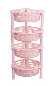 Chariot de rangement pour épices de cuisine écologique à 4 niveaux, en plastique PP sans danger pour le contact alimentaire, organisation multifonctionnelle pour la maison, pour les fruits - Product Image 4