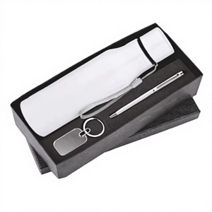 Set de Regalo HydroX White SR-295, Combo de Bebidas Premium, Elegante Set de Botellas Blancas, Diseño Duradero, Ideal para Viajes, Gimnasio, Oficina - Product Image 2