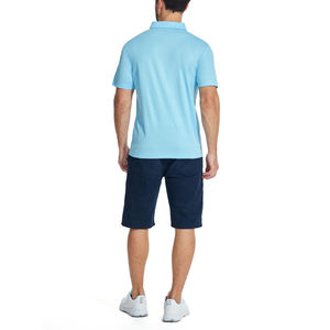 Polos de manga corta para hombre con cremallera de un cuarto, camisetas deportivas de verano de corte regular, polos de alta calidad con cuello personalizado - Product Image 2