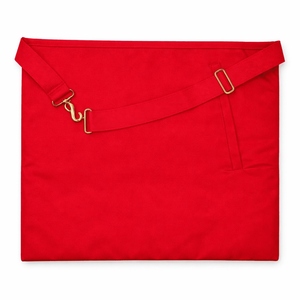 Delantal de Maestro de Ceremonia con Rosetas REAA, Delantal del Rito Escocés, Bordado Profesional a Máquina, Encaje, Imperdible, Premium - Product Image 5