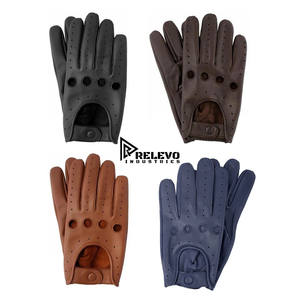 ถุงมือขับรถหนังแท้สำหรับผู้ชาย – หนังแกะแท้นุ่มสบาย กระชับมือ - Product Image 5