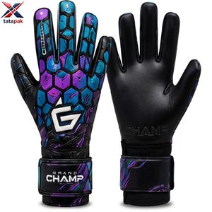 Gants de gardien de but professionnels Tatapak, paume en latex allemand de qualité supérieure, haute adhérence, gants de football, logo personnalisé, fabricant en gros - Product Image 3