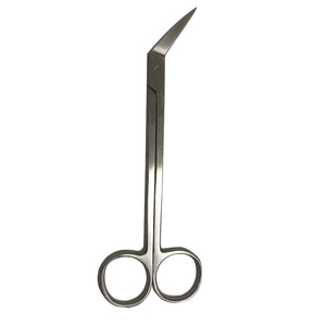 Ciseaux chirurgicaux allemands en acier inoxydable à double courbure, conception personnalisée, ensemble d'instruments dentaires pour tissus et gencives, finition dorée - Product Image 2