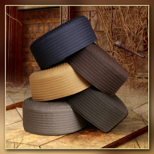 Gorro Islámico Premium Burak Koofi con Logotipo Personalizado, Gorra Tradicional Turca para Adultos, 100% Algodón, Bordado a Mano - Product Image 2