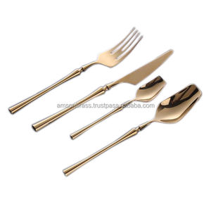 Decoration <b>Cutlery</b> <b>Set</b> <b>Gold</b> <b>Cutlery</b> Dinner Spoons Forks and Knife Flatware <b>Cutlery</b> <b>Set</b> Home Hotel & Restaurant Dining Table - Product Image 5