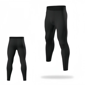 Men Jogging <b>Athletic</b> Training Workout Tight Leggings Wear Cool Dry Gym Pants & Leggings With Custom Logo - Product Image 3